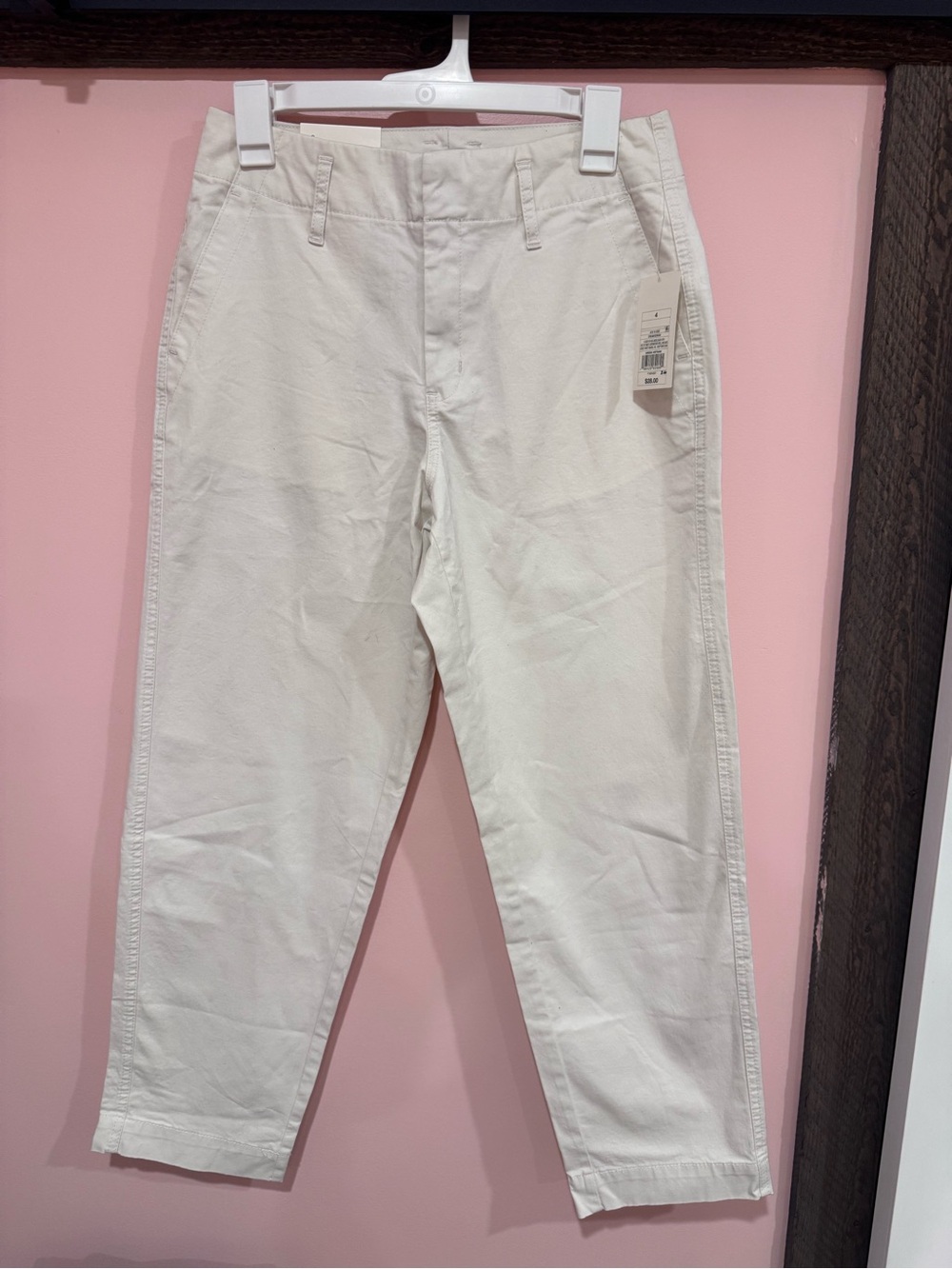 Target Women's Straight Leg Pants in Off-White